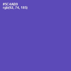 #5C4AB9 - Blue Violet Color Image