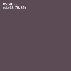 #5C4B55 - Don Juan Color Image