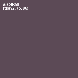 #5C4B56 - Don Juan Color Image