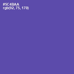 #5C4BAA - Butterfly Bush Color Image