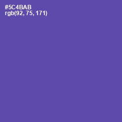 #5C4BAB - Blue Violet Color Image