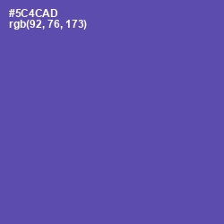 #5C4CAD - Blue Violet Color Image