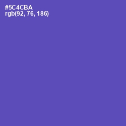 #5C4CBA - Blue Violet Color Image