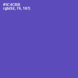 #5C4CBB - Blue Violet Color Image