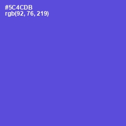 #5C4CDB - Indigo Color Image