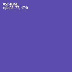 #5C4DAE - Blue Violet Color Image