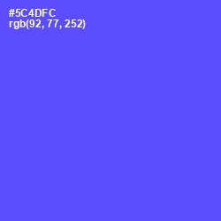 #5C4DFC - Royal Blue Color Image