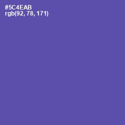 #5C4EAB - Blue Violet Color Image