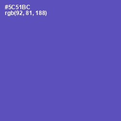 #5C51BC - Blue Violet Color Image