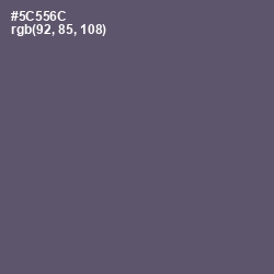 #5C556C - Mid Gray Color Image