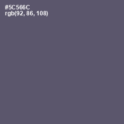 #5C566C - Mid Gray Color Image