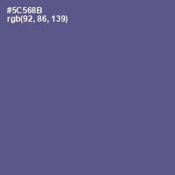 #5C568B - Victoria Color Image