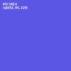 #5C56E4 - Royal Blue Color Image