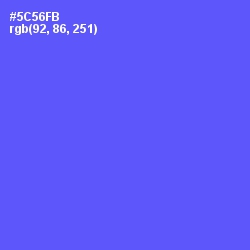 #5C56FB - Royal Blue Color Image