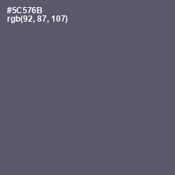 #5C576B - Mid Gray Color Image