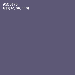 #5C5876 - Comet Color Image