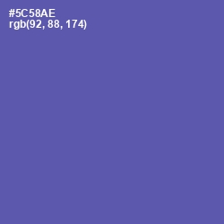 #5C58AE - Blue Violet Color Image