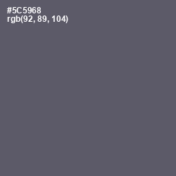 #5C5968 - Mid Gray Color Image