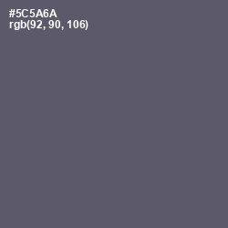 #5C5A6A - Mid Gray Color Image