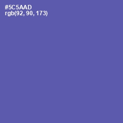 #5C5AAD - Blue Violet Color Image