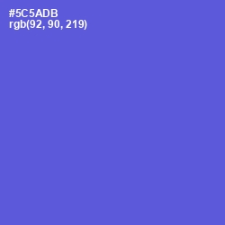 #5C5ADB - Indigo Color Image