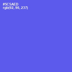 #5C5AED - Royal Blue Color Image