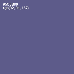 #5C5B89 - Victoria Color Image