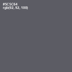 #5C5C64 - Scarpa Flow Color Image