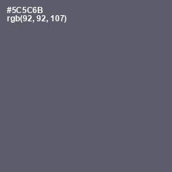#5C5C6B - Mid Gray Color Image