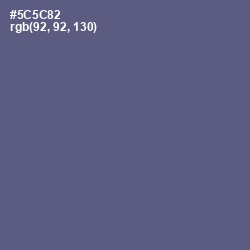 #5C5C82 - Victoria Color Image