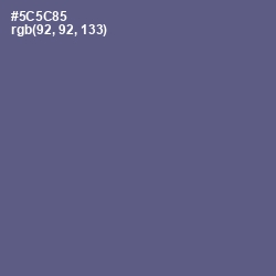 #5C5C85 - Victoria Color Image