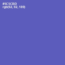 #5C5CBD - Blue Violet Color Image