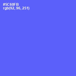 #5C60FB - Royal Blue Color Image