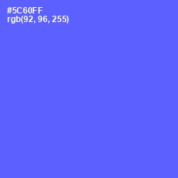 #5C60FF - Royal Blue Color Image