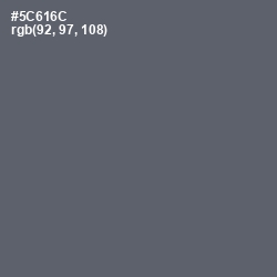 #5C616C - Shuttle Gray Color Image