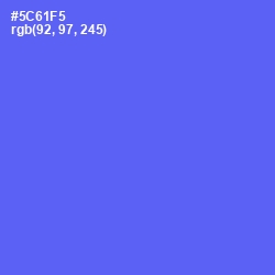 #5C61F5 - Royal Blue Color Image
