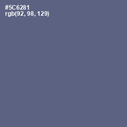 #5C6281 - Bismark Color Image