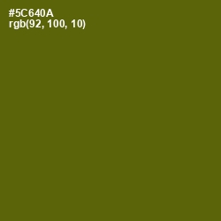 #5C640A - Green Leaf Color Image