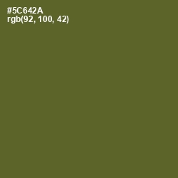 #5C642A - Chalet Green Color Image