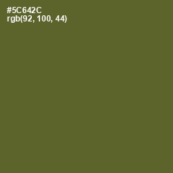 #5C642C - Chalet Green Color Image