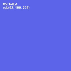 #5C64EA - Royal Blue Color Image