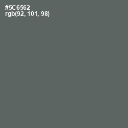 #5C6562 - Shuttle Gray Color Image