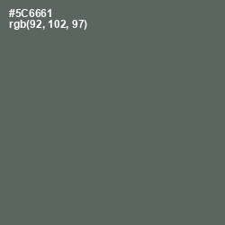 #5C6661 - Shuttle Gray Color Image