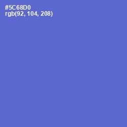#5C68D0 - Indigo Color Image