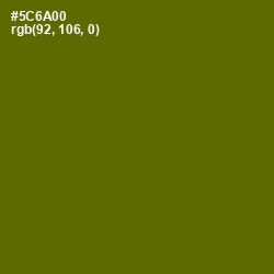 #5C6A00 - Green Leaf Color Image