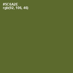 #5C6A2E - Chalet Green Color Image