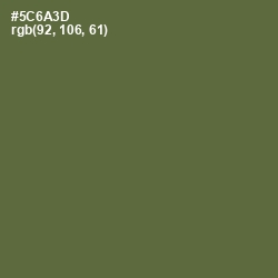 #5C6A3D - Chalet Green Color Image