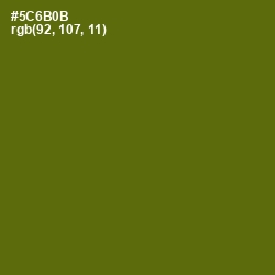 #5C6B0B - Green Leaf Color Image