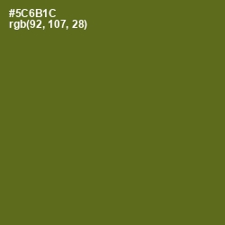 #5C6B1C - Green Leaf Color Image