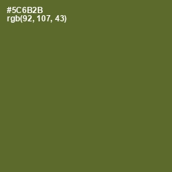 #5C6B2B - Chalet Green Color Image